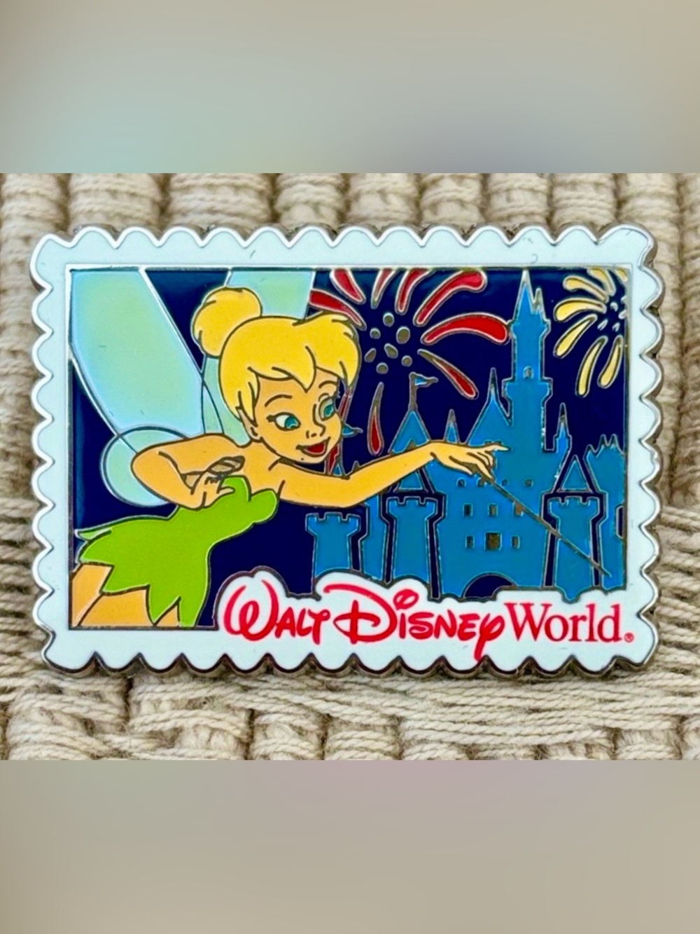 DISNEY 2012 Tinker Bell Walt Disney World Postcard Pin